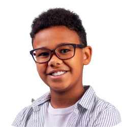 Smiling music student